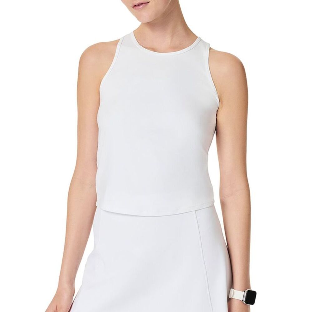 Spanx® Womens  Butter Keyhole Tank, White